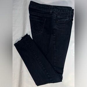 Baxter Jeans Topshop Moto Black Denim Washed Jeans Size 8 W 30 L 28 mid rise